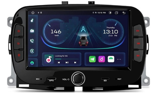 2023 Android 11 Fiat 500 2009-2015 Carplay Gps Wifi Radio Foto 2