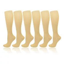 6pares Calcetas De Compresión Hombre Mujer Calcetines Largas