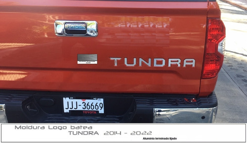 Letras Logotipo Tapa Batea (caja) Toyota Tundra 2014 - 2021 Foto 6