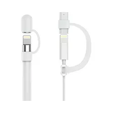Portalápiz Para Apple Pencil Magnetic Lightning Cable Usb