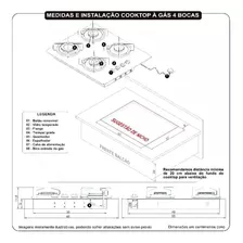 Cooktop Terim À Gás Trm 4b Tc Vidro Preto Flange Esmlatada Bivolt