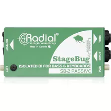 Radial Stagebug Sb-2 / Caja Directa Pasiva Para Instrumentos