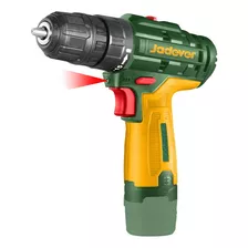 Taladro 12v 3/8 10mm + Batería 1.5 Amperes Jadever Color Verde Frecuencia 50/60hz