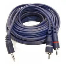 Cable Armado Mini Plug A 2 Rca 4 Metros,el Mejor !!