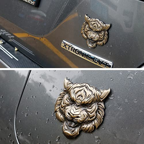 Emblema De Coche De Metal Con Cara De Tigre, Emblema De Auto Foto 6