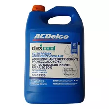 Refrigerante Acdelco Naranja Dexcool 50/50 Cantidad 4 Litros
