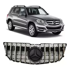 Grade Cromada Mercedes X204 Glk220 2013 15 Emblema Black Amg