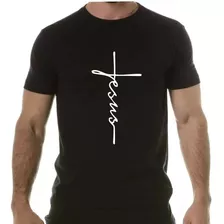 Camiseta Fé Gratidão Jesus Moda-camisa Evangelica