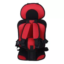 Asiento De Seguridad Para Bebé Coche Silla Niño Portátil Color Rojo