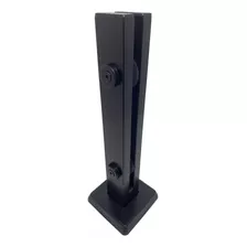  Coluna Torre Puxadores 30cm Preto Fosco 2 Furos Guarda Corpo Inox