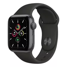 Apple Watch Se (gps, 40mm) - Caja De Aluminio Color Gris Espacial - Correa Deportiva Negra