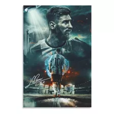 Póster De Lionel Messi 1 Lienzo Impreso En Lienzo Para Pared