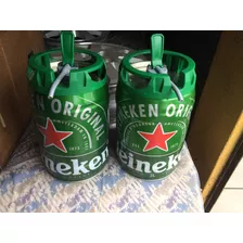 Barril Heineken Novo Vazio Com Válvula Kit 2 Unidades