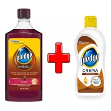 Aceite Renovador 500ml Y Crema Pledge 200ml Para Muebles