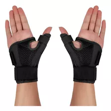 2pz Soporte De Pulgar Férula Flexible Lesiones Y Artritis Color Negro Talla M