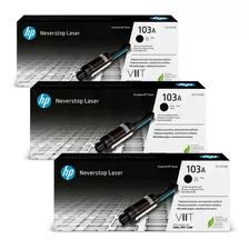 Kit Recarga Triplo 103a Toner Hp Neverstop Laser 7500páginas