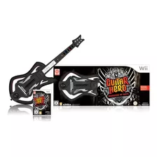 Guitarra Nintendo Wii Guitar Hero Warriors Of Rock C/ Jogo 