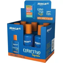 Corretivo Líquido Branco Mercur Cx C/6 Unidades De 18ml Cada