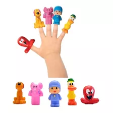 Miniaturas Turma Do Pocoyo Dedoche Bonecos De Vinil 5 Peças