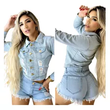 Jaqueta Feminina Jeans Destroyed: Elegância Descontruída