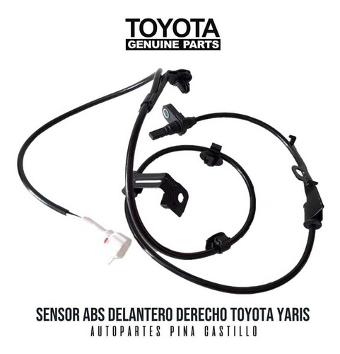 Sensor Abs Delantero Derecho Original Toyota Yaris Foto 4