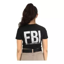 Camiseta Baby Look Feminina Fbi 