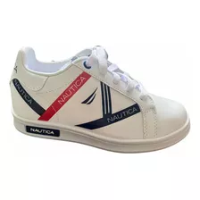 Tenis Blancos Náutica Niño Talla 18mx Mod.creek Jr.