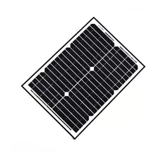 Aleko Sp20w24v Panel Solar Monocristalino De 20 Vatios Y 24 