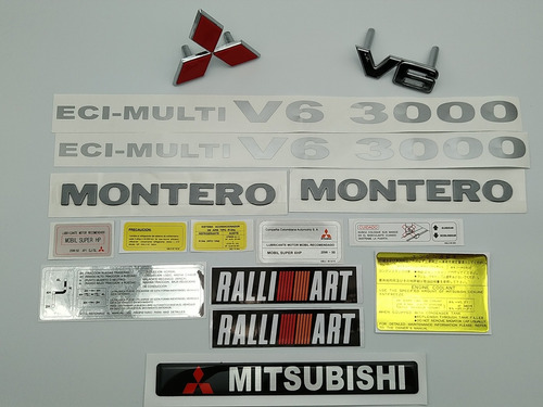 Mitsubishi Montero Pajero Calcomanias Y Emblemas  Foto 2