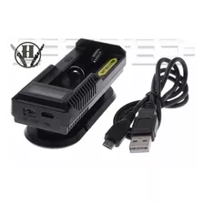 Cargador Nitecore Um10 18650 Usb Lcd 18350 17670 17500 16340