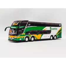 Miniatura Ônibus Tocantins Leito Total G7 Dd 4 Eixos 30 Cm.