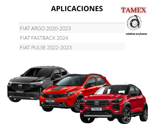 Balata Delantera Fiat Pulse 2022-2023 Foto 3