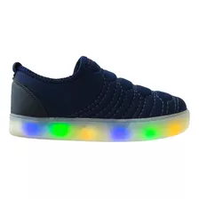 Tenis Infantil Masculino Led Confortável Com Luz Que Pisca