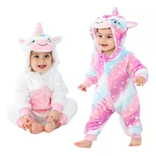 Pijama Kigurumi Unicornio Multicolor De Bebes