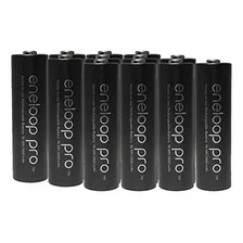 12 Baterías Recargables De 2550 Mah + Soporte De Batería