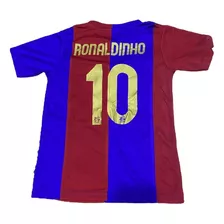 Camiseta Ronaldinho #10 Barcelona 