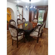 Comedor Luis Xv 8 Sillas Modelo Múnich Elegante Fino Lujo