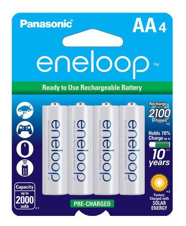 Baterías Recargables Aa Pack De 4 Panasonic Eneloop