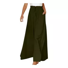 Calças Femininas W De Verão Com Cordão, Bolso, Elástico, Cin