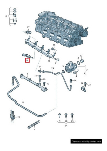 Inyector De Gasolina Audi A3 A4 A5 Tt Tfsi 2.0 2004-2017 Foto 4