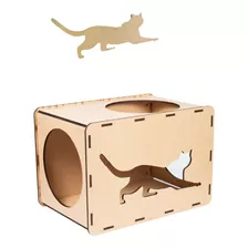 Nicho Casa Para Gato Em Mdf Brinde