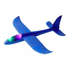 Avião Planador De Espuma 50cm Led/brinquedo De Criança