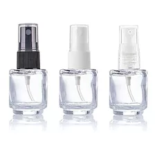 20 Frasco Vidro 5ml Redondo Válvula Spray Para Perfumes