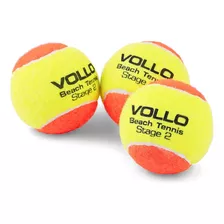 Kit 3 Bolas De Beach Tennis Tenis Praia Resistente Vollo