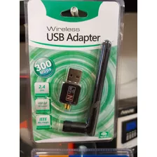 Adaptador Wifi Usb Con Antena 300mbps