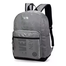 Mochila Everlast Deportiva Urbana Porta Notebook Acolchada Color Gris/negro