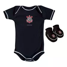 Body E Pantufa Para Bebê Do Corinthians Oficial