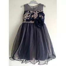 Vestido Niña Con Tul - Bautizo, Matrimonio, Cumpleaños