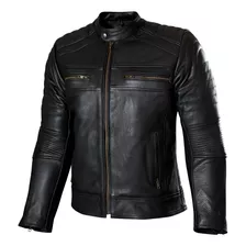 Chaqueta Para Moto De Cuero Genuino. Protecciones, Forro