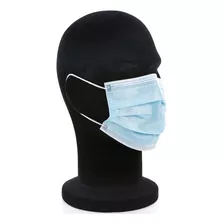 Mascarilla Desechable 3 Pliegues Cj 50un Steelpro-mimbral Color Azul